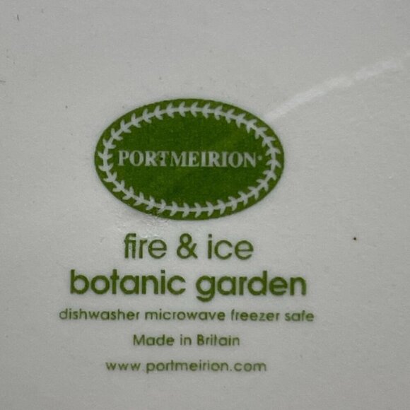 Portmeirion Lilacs Fire & Ice Botanic Garden 12" Round Serving Platter England - Picture 9 of 9